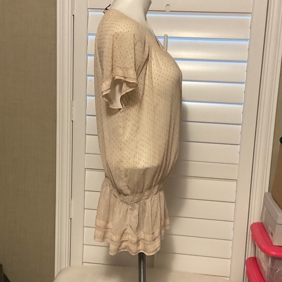 Express Cream Blouse with Polka Dots - Picture 2 of 6